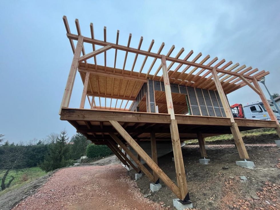 Maison Ossature Bois Loire Art En Bois Construction De Maison Bois